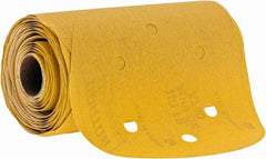 Norton - 6" Diam, 220 Grit Aluminum Oxide Adhesive PSA Disc - Fine Grade, Gold, C Weighted Backing, Flexible - Apex Tool & Supply