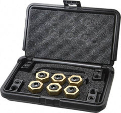 Mitee-Bite - 12 Piece Fixture Clamp T-Slot Kit with 1" Step Block, 5/8" T-Slot, 1/2-13 Stud Thread - 3/8" Nut Width - Apex Tool & Supply