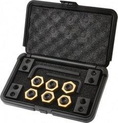 Mitee-Bite - 12 Piece Fixture Clamp T-Slot Kit with 1" Step Block, 11/16" T-Slot, 1/2-13 Stud Thread - 3/8" Nut Width - Apex Tool & Supply