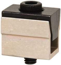 Mitee-Bite - 500 Lb Holding Force Single T-Slot Wedge Clamp - 0.41" Wide x 5/8" Deep x 1/2" High Base, 0.485 to 0.53" Jaw Spread, 2-1/2 Lb/Ft Torque, 8-32 Screw Thread - Apex Tool & Supply