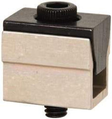 Mitee-Bite - 500 Lb Holding Force Single T-Slot Wedge Clamp - 0.41" Wide x 5/8" Deep x 1/2" High Base, 0.485 to 0.53" Jaw Spread, 2-1/2 Lb/Ft Torque, 8-32 Screw Thread - Apex Tool & Supply