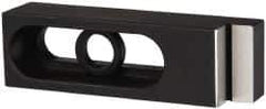 Mitee-Bite - 1/2" Stud, Stainless Steel, Plain Strap Clamp - 1.68" Travel, 3-3/4" OAL x 1.12" Wide x 0.87" High, Stepped Nose - Apex Tool & Supply