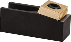 Mitee-Bite - 1-1/2" Wide x 1.62" High, Stepped, U Shaped Strap Clamp - 1.82" Travel, 4.21" OAL, 1.378" Tapered Height, 1.82" Slot Length - Apex Tool & Supply