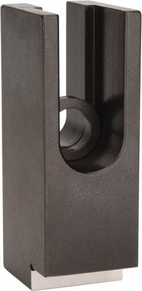 Mitee-Bite - 1-1/2" Wide x 2" High, Stepped, U Shaped Strap Clamp - 1.82" Travel, 4.21" OAL, 1.378" Tapered Height, 1.82" Slot Length - Apex Tool & Supply