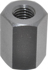 TE-CO - M12x1.75 Metric Coarse, 32mm OAL Steel Standard Coupling Nut - Black Oxide Coated, 22mm Width Across Flats - Apex Tool & Supply