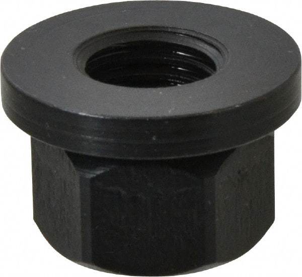 TE-CO - M16x2.00, 33mm Flange Diam, 21mm High, 24mm Across Flats, Flange Nut - Grade 12L14 Steel, Black Oxide Finish, 5" Flange Height, TCMAI - Apex Tool & Supply
