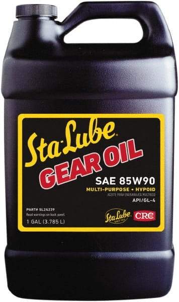 CRC - 1 Gal Bottle, Mineral Gear Oil - 17 St Viscosity at 100°C, ISO 220 - Apex Tool & Supply