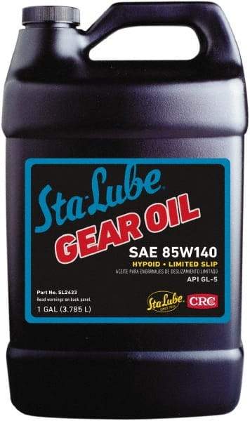 CRC - 1 Gal Bottle, Mineral Gear Oil - 27 St Viscosity at 100°C, ISO 460 - Apex Tool & Supply