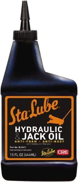 CRC - 15 oz Bottle Mineral Hydraulic Oil - 0150°F, SAE 20, ISO 46 - Apex Tool & Supply