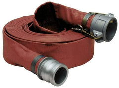 Alliance Hose & Rubber - -5 to 130°F, 3" Inside x 3" Outside Diam, PVC Liquid Suction & Discharge Hose - Brown, 50' Long, 125 psi Working Pressure - Apex Tool & Supply