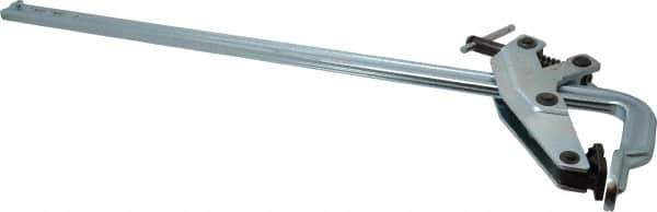 Bessey - 4" Throat Depth, 24" Max Capacity, Spreader Sliding Arm Clamp - 1,775 Lb Clamping Pressure, 0.7" Spindle Diam - Apex Tool & Supply