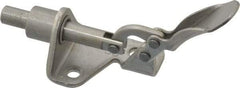 De-Sta-Co - 100 Lb Load Capacity, Flanged Base, Stainless Steel, Standard Straight Line Action Clamp - 3 Mounting Holes, 0.17" Mounting Hole Diam, 1/4" Plunger Diam, Thumb Handle - Apex Tool & Supply