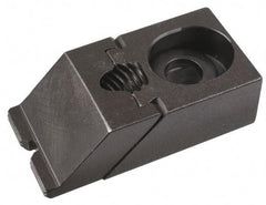Gibraltar - 5-13/16" OAL x 1-1/2" Overall Width, Low Grip Nose, Steel Manual Edge Clamp - Black Oxide Coating, 1-1/4" High, 1/2" Socket Cap Screw Slot, 2-1/4" Travel - Apex Tool & Supply