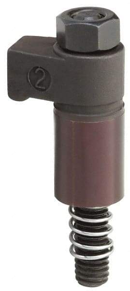 Gibraltar - 1/2-13 Thread, 0.999" Body Diam, 2-9/16" Body Length, Stud & Nut Hook Clamp Assembly - 13/16" Height of Clamp Face, 3/4" Width of Clamp Face, Black Oxide Coating, Carbon Alloy Steel - APEX Tool & Supply