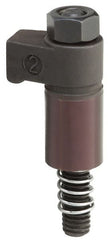 Gibraltar - 1/2-13 Thread, 0.999" Body Diam, 2-9/16" Body Length, Stud & Nut Hook Clamp Assembly - 13/16" Height of Clamp Face, 3/4" Width of Clamp Face, Black Oxide Coating, Carbon Alloy Steel - Apex Tool & Supply