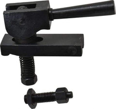Value Collection - 1/2-13 Tap Size, Steel Strap Clamp Assembly - Center Cam, 5/8" Strap Thickness, 1" Travel, 4" Strap Len, 1-1/4" Strap Width - Apex Tool & Supply
