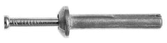 Red Head - 3/16" Diam, 3/16" Drill, 7/8" OAL, 2" Min Embedment Hammer Drive Concrete Anchor - Steel, Zinc-Plated Finish, Mushroom Head - Apex Tool & Supply