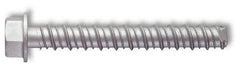 Red Head - 3/8" Diam, 4" Length Under Head, Hex Drive, Concrete Screw & Masonry Fastener - Steel, Zinc-Plated Finish - Apex Tool & Supply