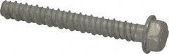 Red Head - 1/2" Diam, 4" Length Under Head, Hex Drive, Concrete Screw & Masonry Fastener - Steel, Zinc-Plated Finish - Apex Tool & Supply