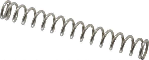 Made in USA - 15/64" OD, 0.032" Wire, Compression Spring - 12.19 Lb Spring Rating - Apex Tool & Supply