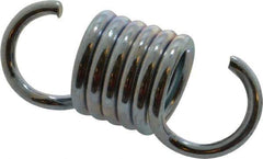 Made in USA - 3/4" OD, 44.25 Lb Max Load, 2" Max Ext Len, 0.105" Wire Diam Extension Spring - 108.52 Lb/In Rating - Apex Tool & Supply
