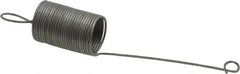 Made in USA - 11/32" OD, 0.79 Lb Max Load, 4-23/32" Max Ext Len, 0.02" Wire Diam Extension Spring - 0.26 Lb/In Rating - Apex Tool & Supply