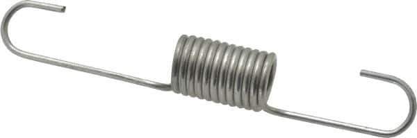 Made in USA - 9/16" OD, 19.66 Lb Max Load, 5-3/8" Max Ext Len, 0.072" Wire Diam Extension Spring - 6.8 Lb/In Rating - Apex Tool & Supply