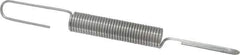 Made in USA - 9/16" OD, 19.65 Lb Max Load, 8-1/16" Max Ext Len, 0.072" Wire Diam Extension Spring - 9.49 Lb/In Rating - Apex Tool & Supply