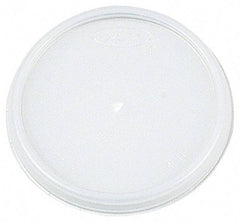 DART - Dart Lids for 12 oz Hot/Cold Foam Cups, Vented - White - Apex Tool & Supply