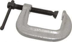 Gibraltar - Light-Duty 1-1/2" Max Opening, 1-1/2" Throat Depth, Cast Iron Standard C-Clamp - 400 Lb Capacity, 0" Min Opening, Standard Throat Depth, Malleable Cast Iron Screw - Apex Tool & Supply