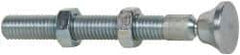 De-Sta-Co - 1/2-13 Carbon Steel Swivel Foot Tip Clamp Spindle Assembly - 87.38mm Thread Length, 117.6mm OAL, Flat Tip Cap, 1" Tip Surface Diam, Use with Toggle Clamps - Apex Tool & Supply
