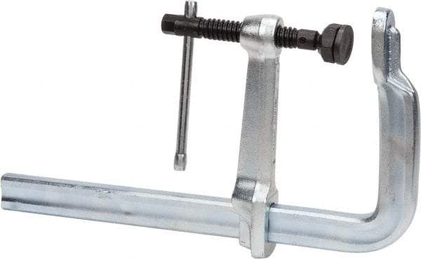 Bessey - 7" Deep Throat, 12" Max Capacity, Standard Sliding Arm Clamp - 4,880 Lb Clamping Pressure, 0.85" Spindle Diam - Apex Tool & Supply