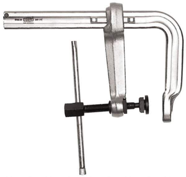 Bessey - 8" Deep Throat, 12" Max Capacity, Standard Sliding Arm Clamp - 7,770 Lb Clamping Pressure, 0.925" Spindle Diam - Apex Tool & Supply