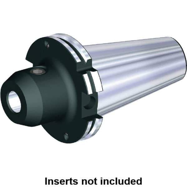 Kennametal - DV40 Taper Shank 10mm Hole End Mill Holder/Adapter - 35mm Nose Diam, 50mm Projection, M16 Drawbar, Through-Spindle & DIN Flange Coolant - Exact Industrial Supply