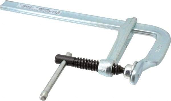 Bessey - 4" Deep Throat, 8" Max Capacity, Standard Sliding Arm Clamp - 726 Lb Clamping Pressure, 5/8" Spindle Diam - Apex Tool & Supply