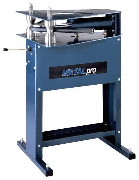 Metalpro - 1/4 to 2 Inch (Schedule 80) Pipe Capacity, Hydraulic Power Pipe Bender - 27 Inch Wide x 26 Inch Overall Depth x 43 Inch Overall Height, 2 Inch Square Tube Capacity, 110 Voltage - Apex Tool & Supply