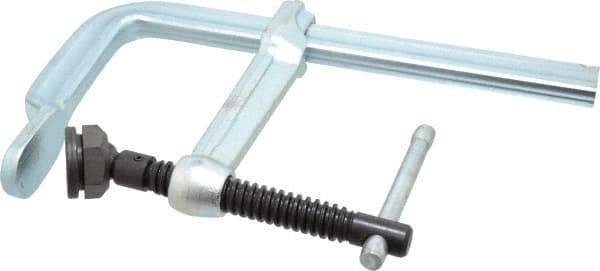 Bessey - 5-1/2" Deep Throat, 8" Max Capacity, Standard Sliding Arm Clamp - 2,660 Lb Clamping Pressure, 0.775" Spindle Diam - Apex Tool & Supply