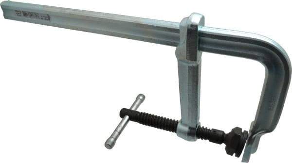 Bessey - 5-1/2" Deep Throat, 12" Max Capacity, Standard Sliding Arm Clamp - 2,660 Lb Clamping Pressure, 0.775" Spindle Diam - Apex Tool & Supply