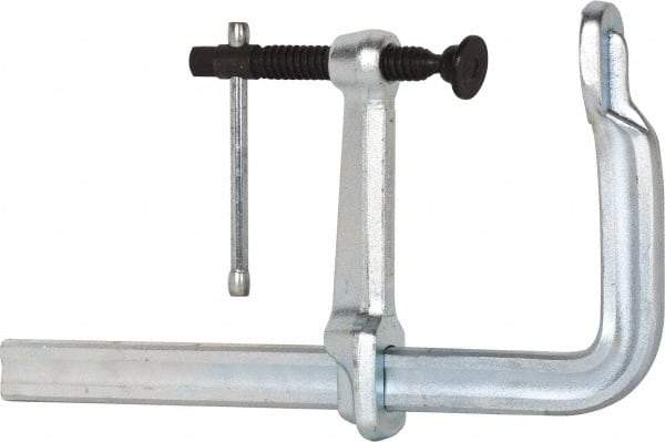 Bessey - 7" Deep Throat, 12" Max Capacity, Standard Sliding Arm Clamp - 4,880 Lb Clamping Pressure, 0.85" Spindle Diam - Apex Tool & Supply