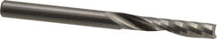 Onsrud - 1/4" Cutting Diam x 1-1/4" Length of Cut, 1 Flute, Upcut Spiral Router Bit - Uncoated, Right Hand Cut, Solid Carbide, 3" OAL x 1/4" Shank Diam, Single Edge, 21° Helix Angle - Apex Tool & Supply