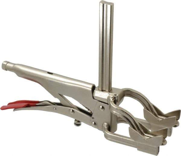 Bessey - 4-1/2" Pipe, 2-3/4" Throat Depth, 310 Lb Pressure, Steel Rail, Cradle Pipe Clamp - Apex Tool & Supply