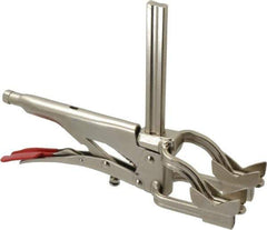 Bessey - 4-1/2" Pipe, 2-3/4" Throat Depth, 310 Lb Pressure, Steel Rail, Cradle Pipe Clamp - Apex Tool & Supply