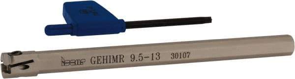 Iscar - GEHIM, Internal, Right Hand, 0.098" Max Depth of Cut, 0.031 to 0.075" Groove Width, Indexable Grooving Tool Holder - GEPI.. Insert Compatibility, 3/8" Shank Width, 5" OAL, Through Coolant - Apex Tool & Supply