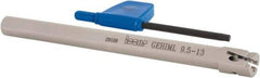 Iscar - GEHIM, Internal, Left Hand, 0.098" Max Depth of Cut, 0.031 to 0.075" Groove Width, Indexable Grooving Tool Holder - GEPI.. Insert Compatibility, 3/8" Shank Width, 5" OAL, Through Coolant - Apex Tool & Supply