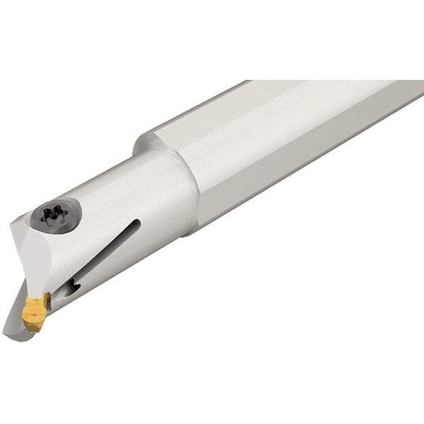 Iscar - 16mm Min Bore Diam, 125mm OAL, 16mm Shank Diam, GEHIU Indexable Boring Bar - 32mm Max Bore Depth, GEPI Insert - Apex Tool & Supply