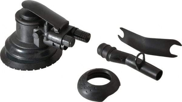 Ingersoll-Rand - 12,000 OPM, 15.5 CFM Air Consumption, Palm Air Orbital Sander - Round Pad, 1/4 NPT Inlet - Apex Tool & Supply