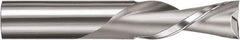 SGS - 1/4" Cutting Diam x 1" Length of Cut, 2 Flute, Downcut Spiral Router Bit - Uncoated, Right Hand Cut, Solid Carbide, 2-1/2" OAL x 1/4" Shank Diam, Square End - Apex Tool & Supply