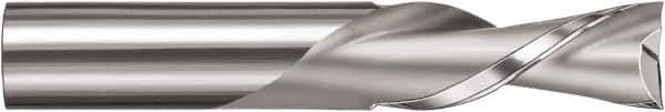 SGS - 3/4" Cutting Diam x 2" Length of Cut, 2 Flute, Downcut Spiral Router Bit - Uncoated, Right Hand Cut, Solid Carbide, 4-1/2" OAL x 3/4" Shank Diam, Square End - Apex Tool & Supply
