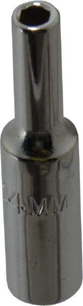 Proto - 1/4" Drive, Deep Hand Socket - 6 Points, 1-15/16" OAL, Chrome Finish - Apex Tool & Supply