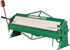 Tennsmith - 48-1/4 Inch Bending Length, Bench Machine Box and Pan Brake - 61 Inch Wide, 22 Inch Deep, 31 Inch High - Apex Tool & Supply